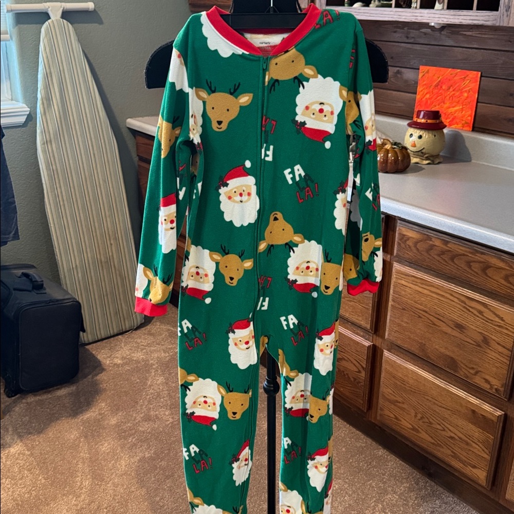 Carters Green Christmas Onesie